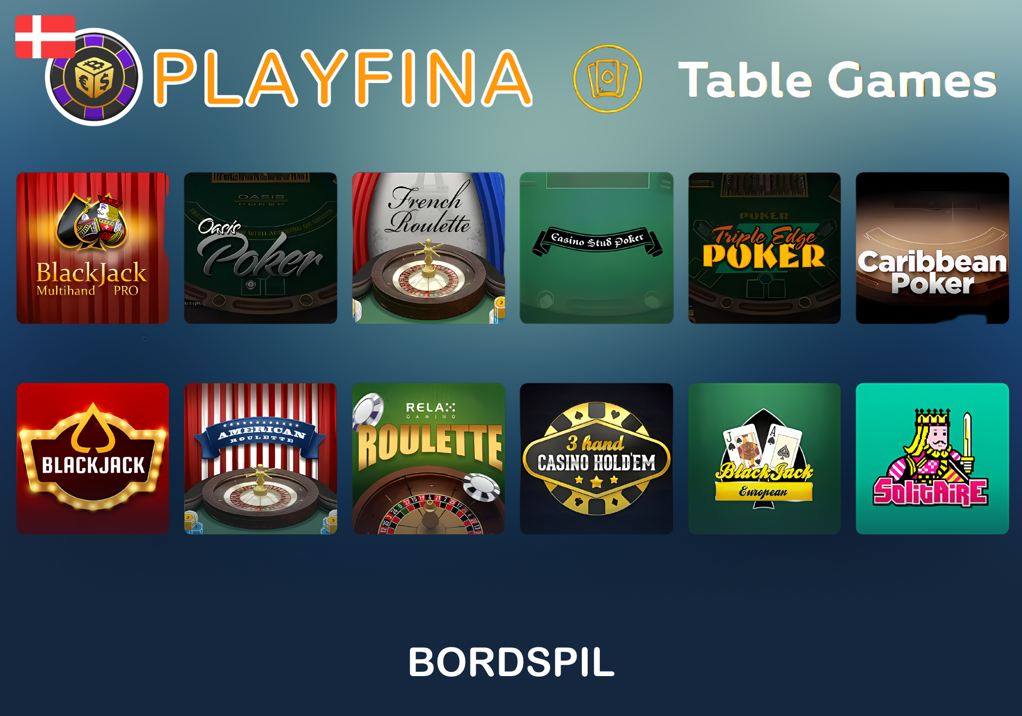 Playfina tilbyder en særlig sektion med brætspil til kendere